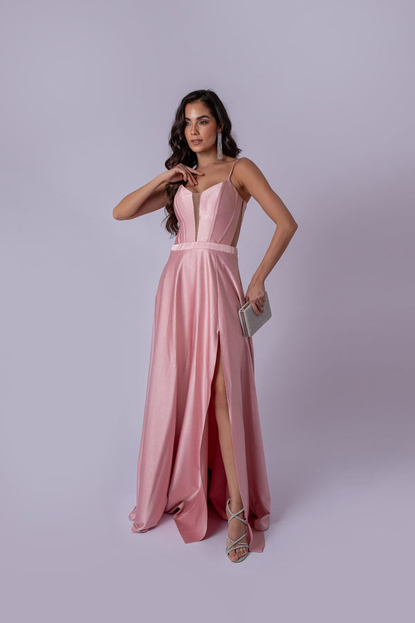 VESTIDO ALÇA AMARRAÇÃO COSTAS